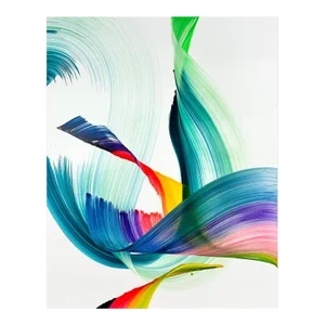 Contemporary Abstract Acrylic on Canvas Painting “Vuelvo Al Mar" by Nikolaos Schizas