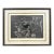 Vintage 1953 Miron Sima Woodblock Print “Friday Evening at the Rabbi” Signed Jewish Wall Art For Sale