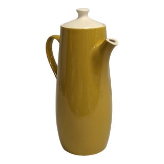 Vintage Mustard Coffee or Tea Server For Sale