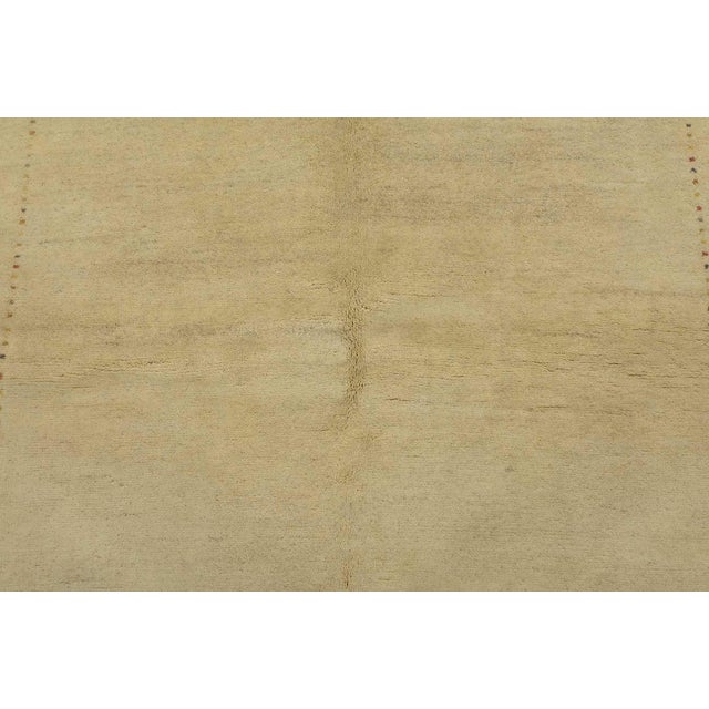 2020s Gabbeh Rug 5’5” X 7’8” Beige Wool Contemporary Hand-Knotted Area Carpet For Sale - Image 5 of 13