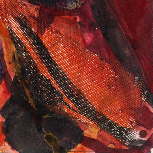 Nan Frankel, Portrait, 1998, Acrylic on Collage on Paper For Sale - Image 4 of 6