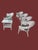 Coastal Vintage Coastal White Wicker 7-Piece Conversation Set With Loveseat, Four Chairs & Glass Top Tables For Sale - Image 3 of 11