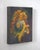 Neoclassical Circle of Fire by Elena Burykina | Oil on panel Abstract depiction of a fiery orb with mythical creatures. For Sale - Image 3 of 5