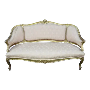 Early 20th Century Louis XV Style Gilded Settee
