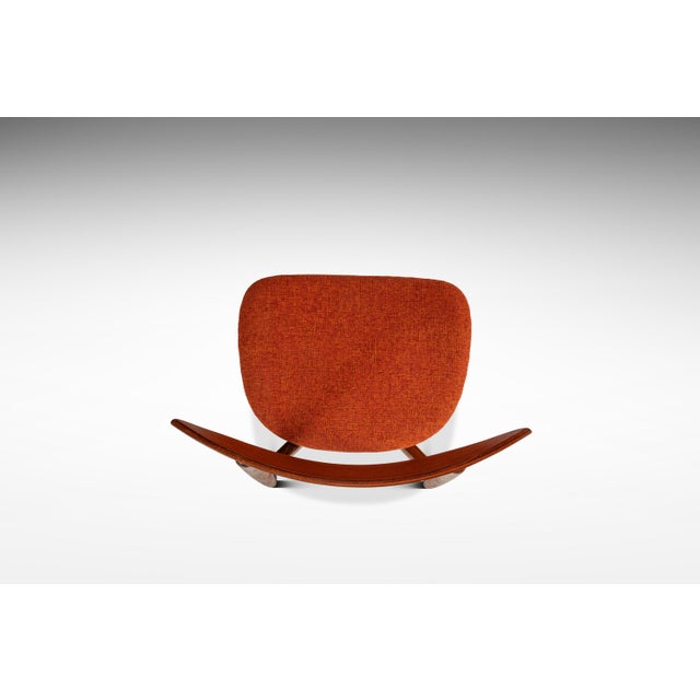 Rare Danish Mid-Century Modern Desk / Side Chair in Teak & New Fabric by Harry Østergaard for Randers Møbelfabrik, Denmark, C. 1960s For Sale In Orlando - Image 6 of 18