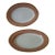 Late 20th Century Fitz & Floyd "Versailles" Dusty Rose Pink Oval Serving Platters (Set of 2) For Sale