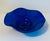 1980s 1988 Signed Brian Higer Postmodern Cobalt Blue Glass Wave Centerpiece Bowl For Sale - Image 5 of 8