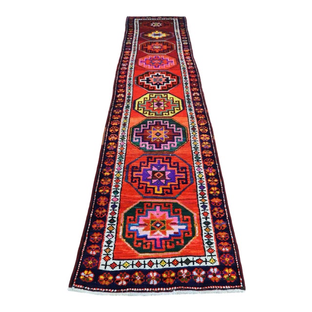 Early 20th Century Turkish Runner-2′10″ × 11′7″ For Sale