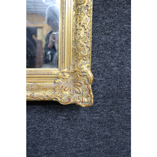 Ornate Gold Gilt Framed Wall Mirror For Sale In Philadelphia - Image 6 of 8