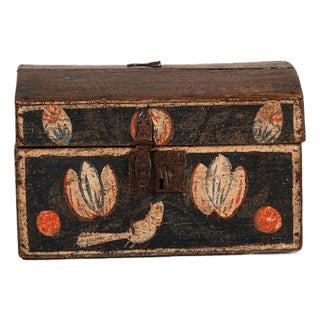 18th Century Hand Painted Wedding Box For Sale