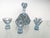 Vintage Art Deco Carafe with Glasses in Hand-Painted Crystal Glass, 1930, Set of 5 For Sale - Image 12 of 17
