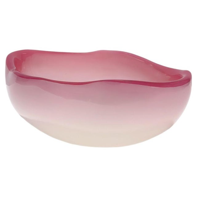 Large Murano Glass Bowl in Pink Alabastro from Archimede Seguso, Italy, 1960s For Sale - Image 10 of 10