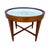 Chinese Export Porcelain Tray. Tray is presented on a custom-crafted hardwood stand. This elegant round table marries...