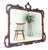 Brown c1940s Pierced Carved Mahogany 56x50” Chippendale Style Wall Mirror MINT! For Sale - Image 8 of 11