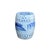 Chinese Chinese Blue & White Porcelain Scenery Round Stool Table For Sale - Image 3 of 7