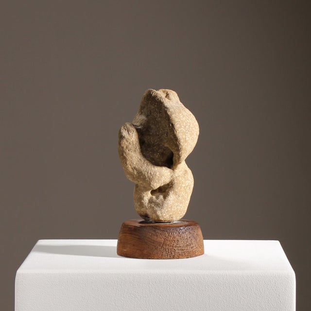 Hans-Hermann Lippold, Metamorphose, 1971, Stone on Wood Base For Sale - Image 3 of 8
