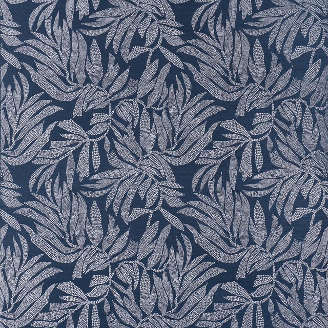 2020s Schumacher Tayrona Palm Mosaic Sisal Wallcovering In Pacific Ocean Hues For Sale - Image 5 of 5