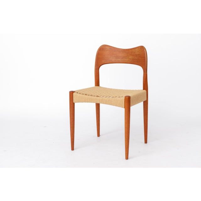 Vintage Danish Dining Chairs by Arne Hovmand-Olsen for Mogens Kold, 1960s, Set of 6 For Sale - Image 3 of 10