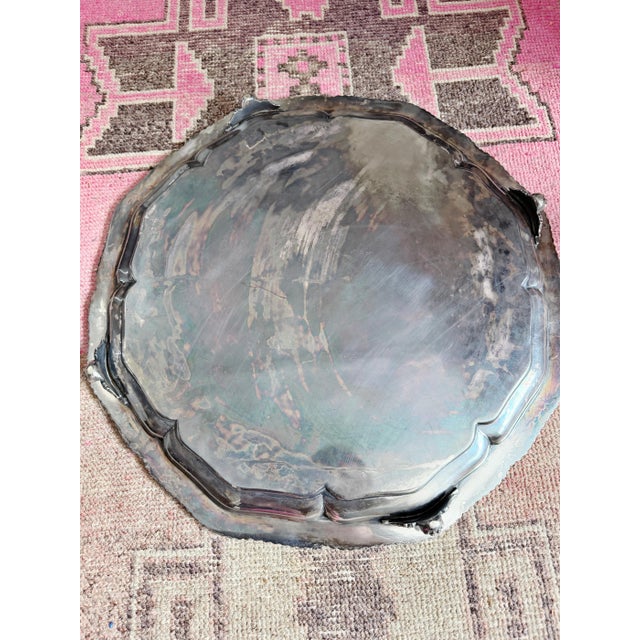 Silver Antique Silver Plated Tiffany & Co Salver For Sale - Image 8 of 8