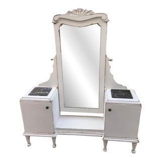 Antique Italian Dressing Table with Mirrror, 1890s For Sale