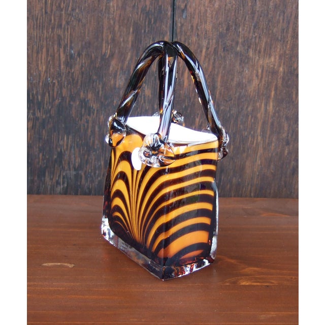 Murano Style Art Glass Purse Chairish
