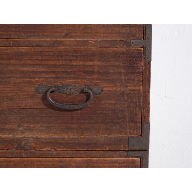 Wood Japanese Chest of Drawers in Wood For Sale - Image 7 of 14