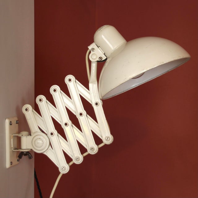 Scissor Wall Lamp by Christian Dell for Kaiser Idell / Kaiser Leuchten, 1940s For Sale - Image 12 of 18