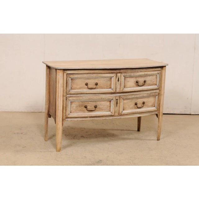 Italian Italian Bow-Front Carved-Wood Chest, 19th Century For Sale - Image 3 of 11