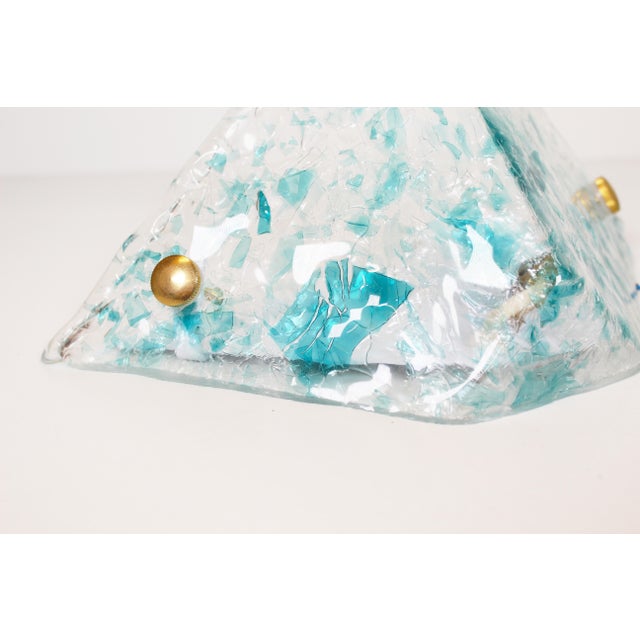 Metal Vintage Italian Wall Lamps in Murano Glass from La Murrina, 1980s, Set of 2 For Sale - Image 7 of 11
