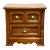 Thomasville Memoirs Collection Rustic Country Style 26" Two Drawer Nightstand 23511-810 For Sale
