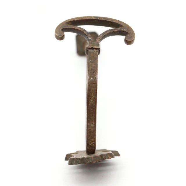 Mid 20th Century Mid 20th Century European Bronze Vintage Wall Hook For Sale - Image 5 of 6