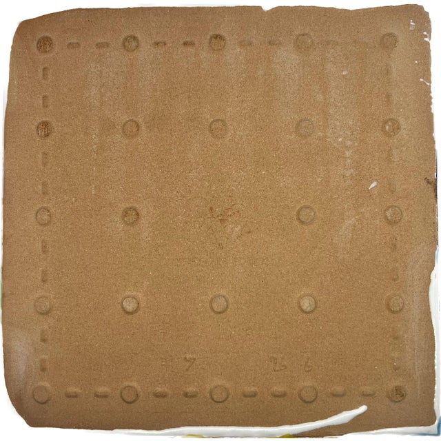 Vintage La Musa Styled Supporto Per Bicottura Made in Italy Sicilian Oranges Glazed Ceramic Hand Painted Tile For Sale In Washington DC - Image 6 of 12