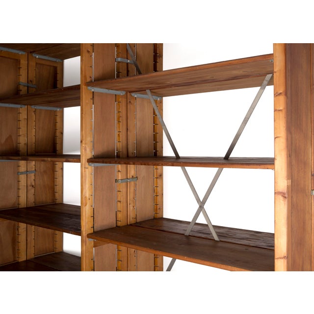 Large Modular Pine Wall Unit, 1920s For Sale - Image 16 of 18