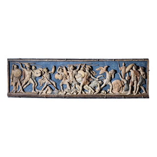 19th Century Ulysses Kills the Suitors Relief in Terracotta attributed to H. W. Bissen, Denmark For Sale