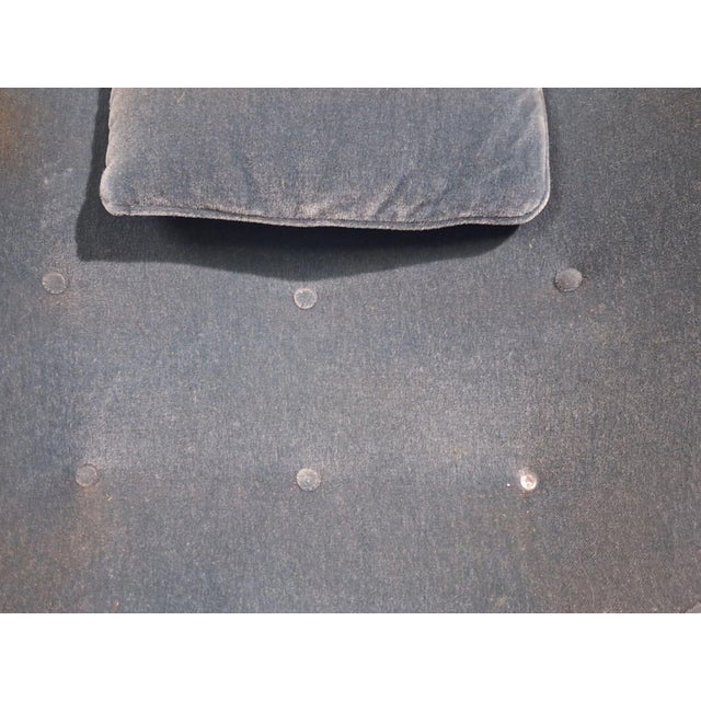 Danish Cabinetmaker, Lounge Chairs, Blue Velvet, Stained Wood, Denmark, 1950s For Sale - Image 11 of 11