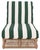 Gillian Chaise Lounge, Heather Tan/Hunter Green Stripe For Sale - Image 10 of 12