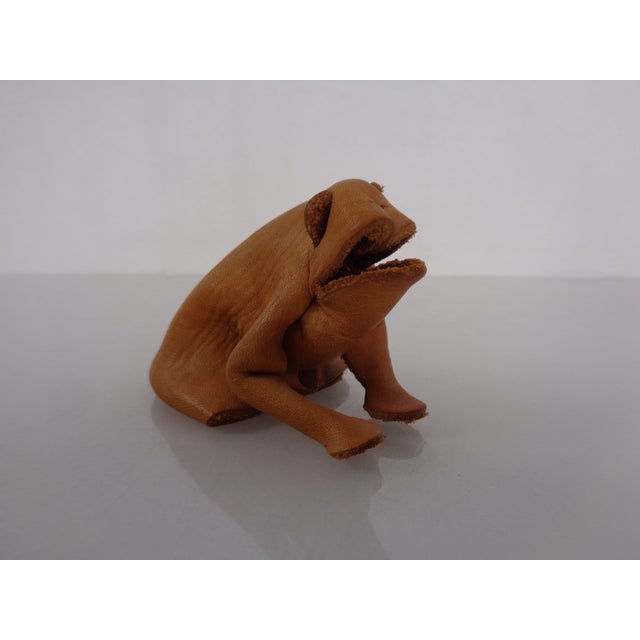 Animal Skin Handmade Leather Frog from Deru Wiesbaden, Germany, 1960s For Sale - Image 7 of 17