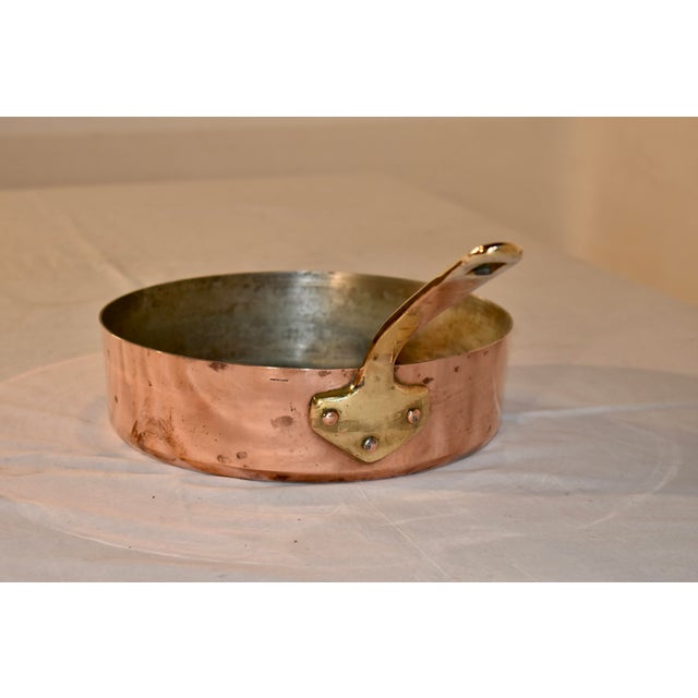 1950s French Copper Saute Pan, Circa 1950's For Sale - Image 5 of 6
