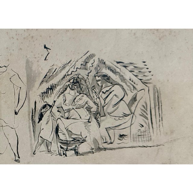 Jules Pascin, German Expressionist Drawing, Watercolor Painting Jules Pascin Cuba Scene 1910, c.1910-1916 For Sale - Image 12 of 15