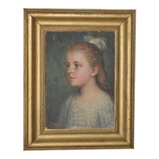 Portrait of a Young Child by Henton C.1910 For Sale