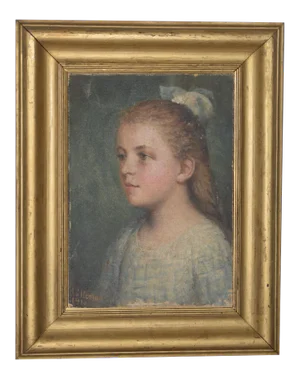 Portrait of a Young Child by Henton C.1910
