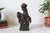 Brown Vintage Hand-Carved Wooden Folk Art Figure Riding a Donkey For Sale - Image 8 of 9