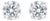 14K White Gold 1.00 Cttw Round Brilliant-Cut Diamond Classic 4-Prong Stud Earrings with Screw Backs (H-I Color, I1-I2 Clarity) For Sale