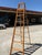 Farmhouse Vintage Wooden Painter’s Step Ladder With Folding Paint Shelf – Solid Wood – Rustic Farmhouse Decor For Sale - Image 3 of 16