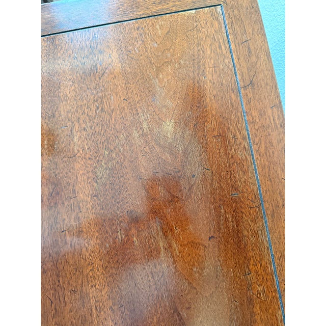 1970s Henredon Chinoiserie Walnut & Brass Credenza For Sale - Image 12 of 12
