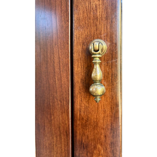 Mid-Century French Display Case in Walnut and Glass, 1950 For Sale - Image 9 of 11