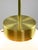Goldenrod Mid-Century Italian Opaline and Brass Globe Pendant Lamp For Sale - Image 8 of 18