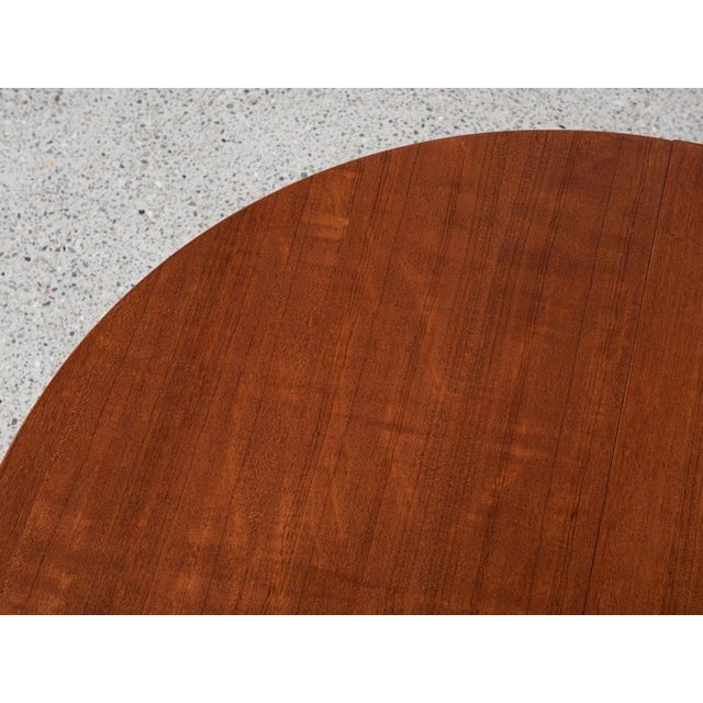 Midcentury Modern Danish Round Teak Dining Table with Two Extensions, 1960s For Sale - Image 11 of 13