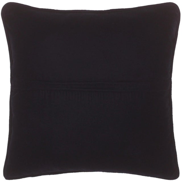 Black Boho Chic Hand Embroidered Italian Velvet Pillow For Sale - Image 8 of 8