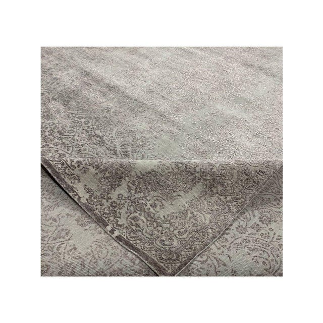 Transitional 1990s Handwoven Transitional Area Rug 9x12 For Sale - Image 3 of 10